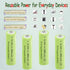 Teneyuuo 2000mAh 1.2V Cameras,6 Packs AA NI-MH Rechargeable Batteries, Pre-Charged Double A Battery for Household