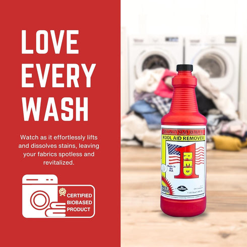 Pro's Choice Fabric Stain Remover Red 1 - Stain Removal Solution for Synthetic Food Colors, Carpet & Couch