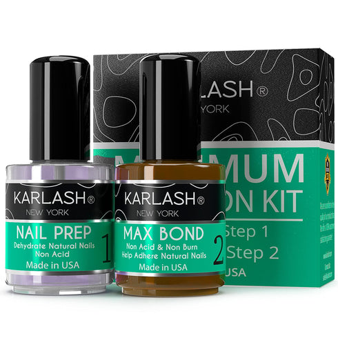 Karlash Professional Natural Nail Prep Dehydrate & Acid-Free Bond Primer, 0.5 oz Kit