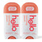 Hello Peach Aluminum Free Deodorant for Women & Men, Natural Fragrance, 24 Hour Odor Protection, Pack of 2