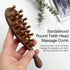 Jaasuee (1PC), Sandalwood Comb Head Massager for Scalp Stress Relief - Gua Sha Comb for Headache, Neck, and Shoulder