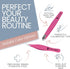 Tweezer Guru Ingrown Hair Tweezers - Pointed Precision Tweezers for Eyebrows, 2 Piece Set, Pink