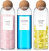 3 Pcs Laundry Room Containers, 50.7 oz Glass Jars for Liquid Detergent Dispenser, Laundry Detergent Organizer