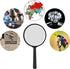 Elcoho 12 Pack Handheld Magnifier Plastic Magnifying Glass for Jewelry, Reading, Home Office Desk Accessories