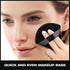 WSYUB Blender Puff, 4Pcs Pure Cotton Face Soft Triangle Wedge Makeup Pad for Undereye - Black