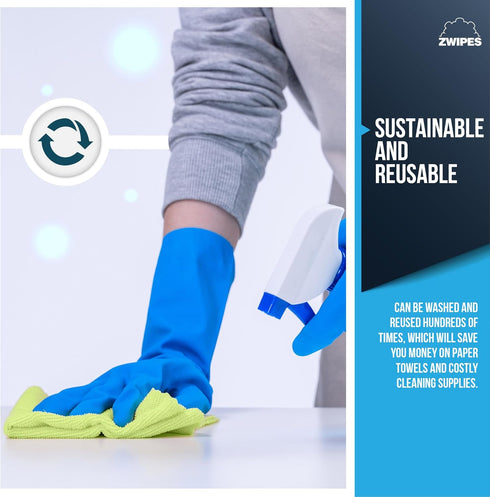 Zwipes (36 Pack) Microfiber Cleaning Cloths Assorted Color