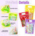Sinload 120 Supplies(Clear,7.1 10.2 Inch) Pcs Plastic Gift Bag Bulk Resealable Party Goodie Bag with Clear Window Color