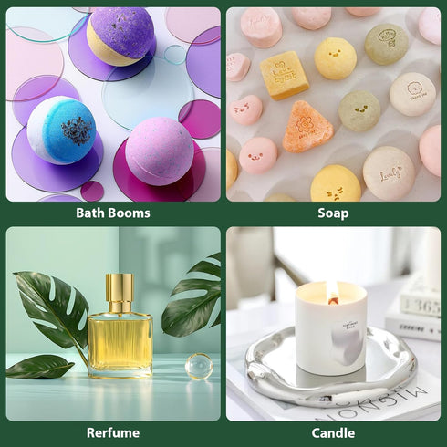 Set, Set 42x5 ML (0.17oz) FUHITIM Essential Oil Premium Essential Oils Gift for Diffuser, DIY Candle and Soap Making