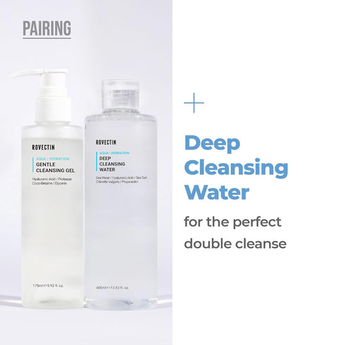 ROVECTIN Aqua Cleansing Gel, 5.9 fl. oz, Hydrating pH Balanced Facial Wash for Sensitive, Dry Skin