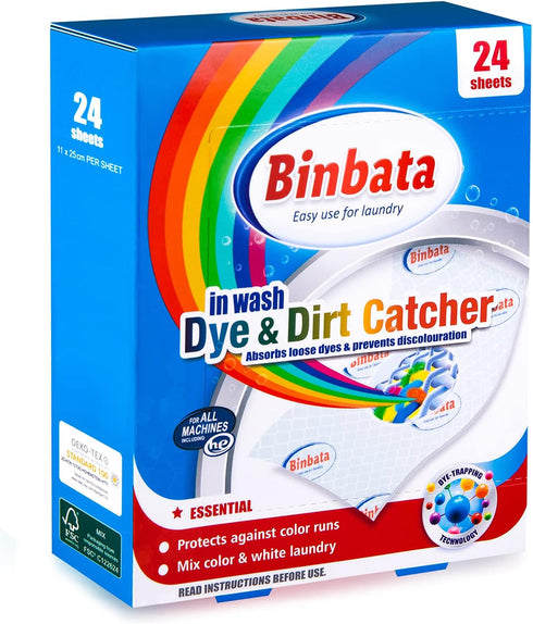Color Grasper for Laundry 24 Count, Fragrance Free Dye Catcher Sheets for Home Use