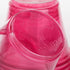 Golden Apple 9oz Pink Red Plastic Cups, 50 Sets with Clear Flat No Hole Lids
