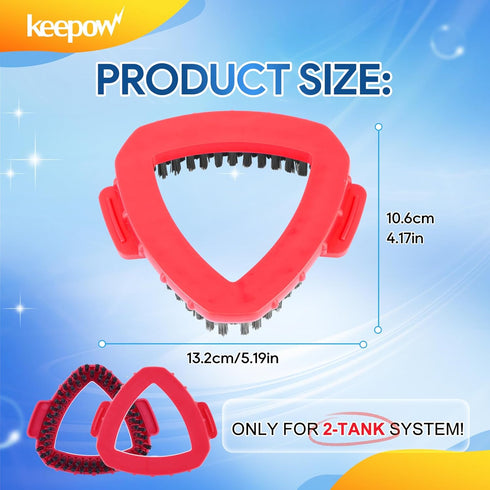 KEEPOW Scrub Brush for O Ceda RinseClean 2 Tank System, Shower Floor Scrubber for Bathroom Kitchen Wall Tile (1 Pack)