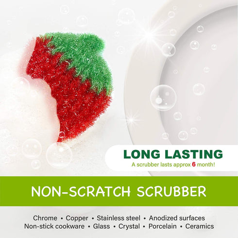 Say & Sincere Non-Scratch Scrubber Dish Sponge, Multi-Use (5 Pack)