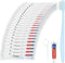 Disposable Toothbrushes with Toothpaste, Travel Toothbrush Kit, Individually Packaged, Light Blue, with