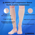 BSERA Calf Compression Sleeve Women, 2 Pairs 15-20mmHg Support Footless Compression Socks for Shin Splints