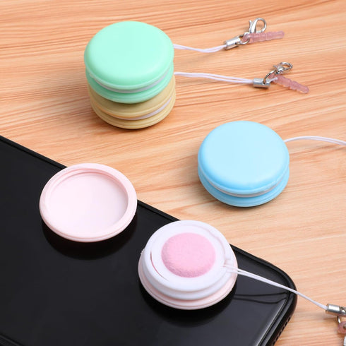 SAFIGLE 4pcs SetMacaron Macaron Screen Cleaner Phone Cleaning WipesMobile Phone Screen Cleaner - Soft Brush and Wipe