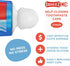 Chrome Cherry SqueezMe Self-Closing Toothpaste Caps, No Mess Dispenser, Easy Squeezer Cap, Pack of 3, Clear