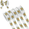 YKZEYK Ribbon for Gift Wrapping Sunflowers Flowers White Print Fabric Ribbon 1/2" 25