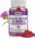 Liver Cleanse Detox & Repair Gummies — 1500mg Silymarin Milk Thistle Supplement with Artichoke, 60 Vegan Gummies