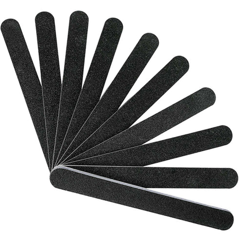 Karlash 10 PCS Professional Double Sided Nail Files, Emery Board Grit, Black Gel Cosmetic Manicure Pedicure