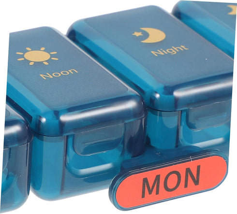 Portable Weekly Medicine Storage Box Pill Organizer for Travel and Daily Use Lightweight Household Case with Daily