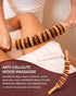 ONUEMP Wood Therapy Massage Tools, Wooden Bend Waist Thigh Massager & Muscle Roller Stick, Maderoterapia Colombiana Kit