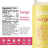 SAGA Organic Energy Shots, Nootropics & Mushrooms - CoQ10 & Ashwagandha, 2oz Peach Mango Shots (6-Pack)