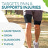 Thigh Compression Sleeve for Men & Women, Thigh Brace for Sciatica Pain Relief, Ideal for Running