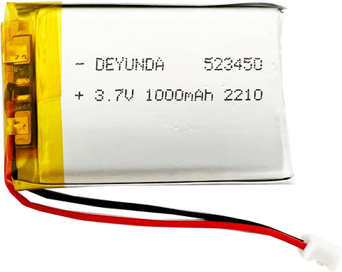 523450 3.7V Rechargeable LI-PO Battery with JST Connector for Household Appliances