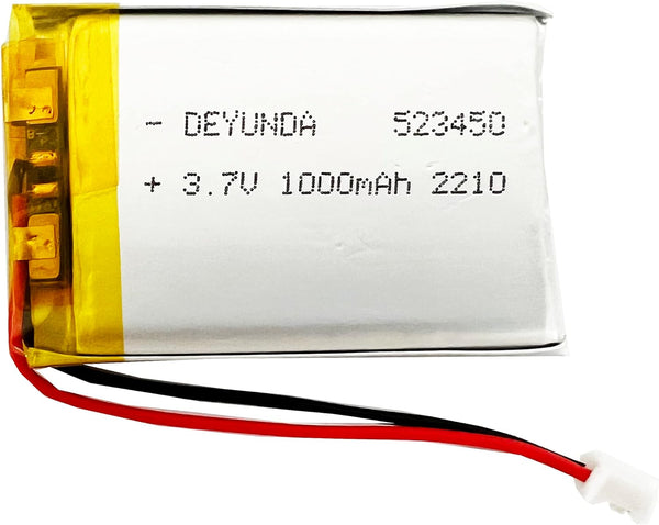 523450 3.7V Rechargeable LI-PO Battery with JST Connector for Household Appliances