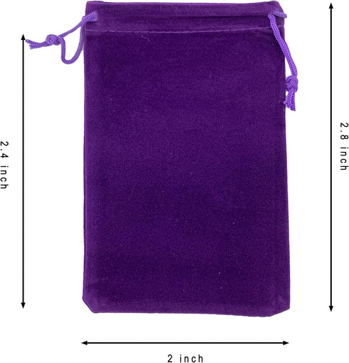 AEAOA Gift Bags, Pack of 25 Velvet Drawstring Jewelry Pouches 2.8" X 2", for Candy, Pins, Jewelry, Birthday Party