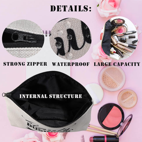BDPWSS Makeup Bag for Travel, Alice Theme, Waterproof Cosmetic Case for Friends, Sister, Female