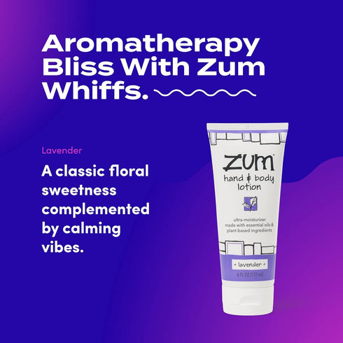 Zum Indigo Wild Hand & Body Lotion - Natural Moisturizer for Dry Hands, Lavender Scent - 6 fl oz