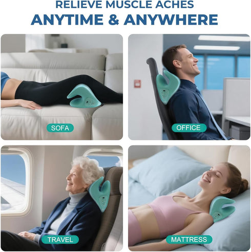Massager,6 26Shoulder Neck Modes Electric Pillows with Heat,Masajeador de Cuello,Ergonomic Massager, Portable for Car