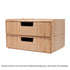 MobileVision Bamboo Makeup Drawer Organizer, Break Resistant Cosmetics Storage Box and Display Case