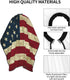 Vintage American Flag Hair Cutting Barber Cape - Hair Salon and Dyeing Styling Cloth for Women/Men