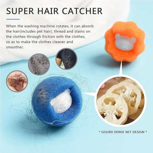 10 Pcs Box-Packed Pet Hair Remover for Laundry - Washing Machine Hair Catcher, Dryer Balls for Clothing Dog Cat Pet Fur