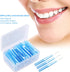 60Pcs/Box Dental Floss Picks, Refill Toothpick Flosser for Oral Deep Clean Health Care