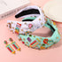 Teacher Headbands for Women, Pencil Printed Wide Knotted Headbands, Back To School Gifts (Pattern E)