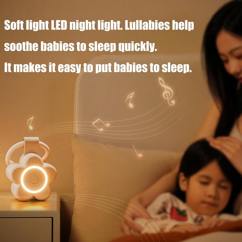 YWLUUOO 88mm White Noise Sleep Soothers Portable Sound Machines Timers Function Strollers Travel Gift Safe Design