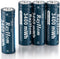 RayHom 4 Pack AA Lithium Rechargeable Batteries, 3400mWh High Capacity, 1.5V Constant Output,