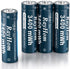 RayHom 4 Pack AA Lithium Rechargeable Batteries, 3400mWh High Capacity, 1.5V Constant Output,