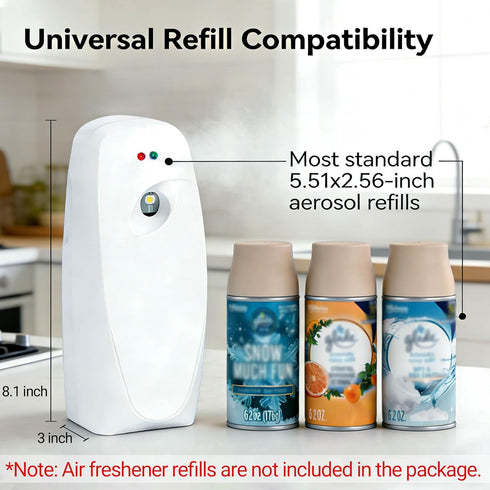 Teutorigos Commercial 1 Pack Automatic Air Freshener Dispensers, Timing Aromatherapy Diffuser for Bathroom, Office