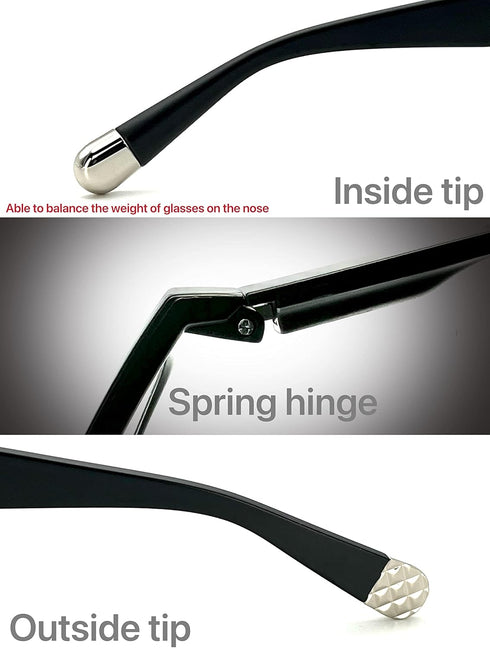 Reading Glasses Frame for Women - UV Blue Light Filtering Magnifier, 1.50-3.00