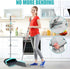 Upgrade Broom and Dustpan Set, Silicone Broom with Long Handle and Upright Standing Dustpan, Squeegee for Indoor