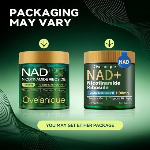 Ovelanique CoQ10 Delivery,120 Capsules(Packaging NAD Supplement with Nicotinamide Riboside & Resveratrol |NMNH