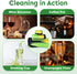 Magnetic Glass Cleaner Kit - Deep Cleans Hard-to-Reach Glassware & Narrow Pipes Two Reusable Silicone Scrubbers