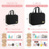 HOTOR Travel Toiletry Bag - Spacious Hanging Hook Makeup Bag for Women & Men - Waterproof Travel Essentials, Medium