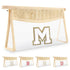 Personalized Initial Letter Bag, Cute Chenille Varsity Makeup Bag, Portable Monogrammed Cosmetic Bag for Women
