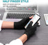Copper Arthritis Gloves for Women Men, Fingerless Breathable & Moisture Wicking Compression Gloves for Joint Support